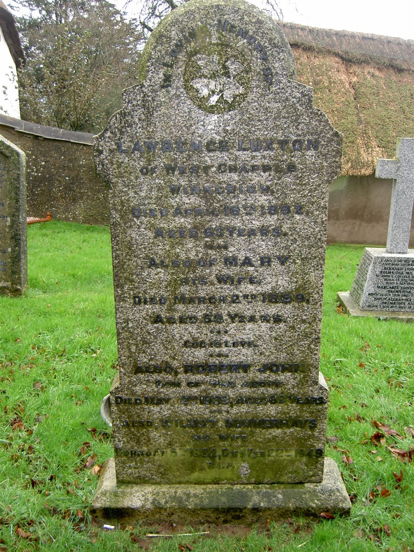 Laurence and robert luxton grave
